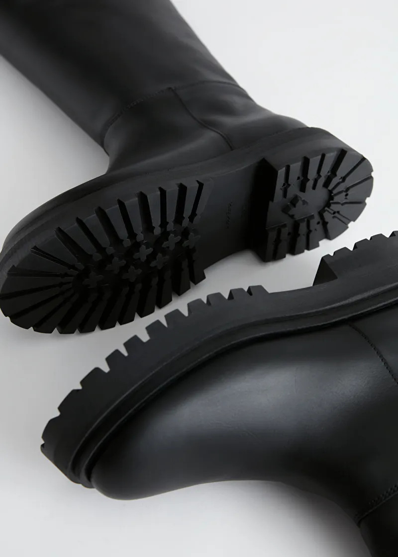 Chunky Tall Leather Boots | & Other Stories (EU + UK)