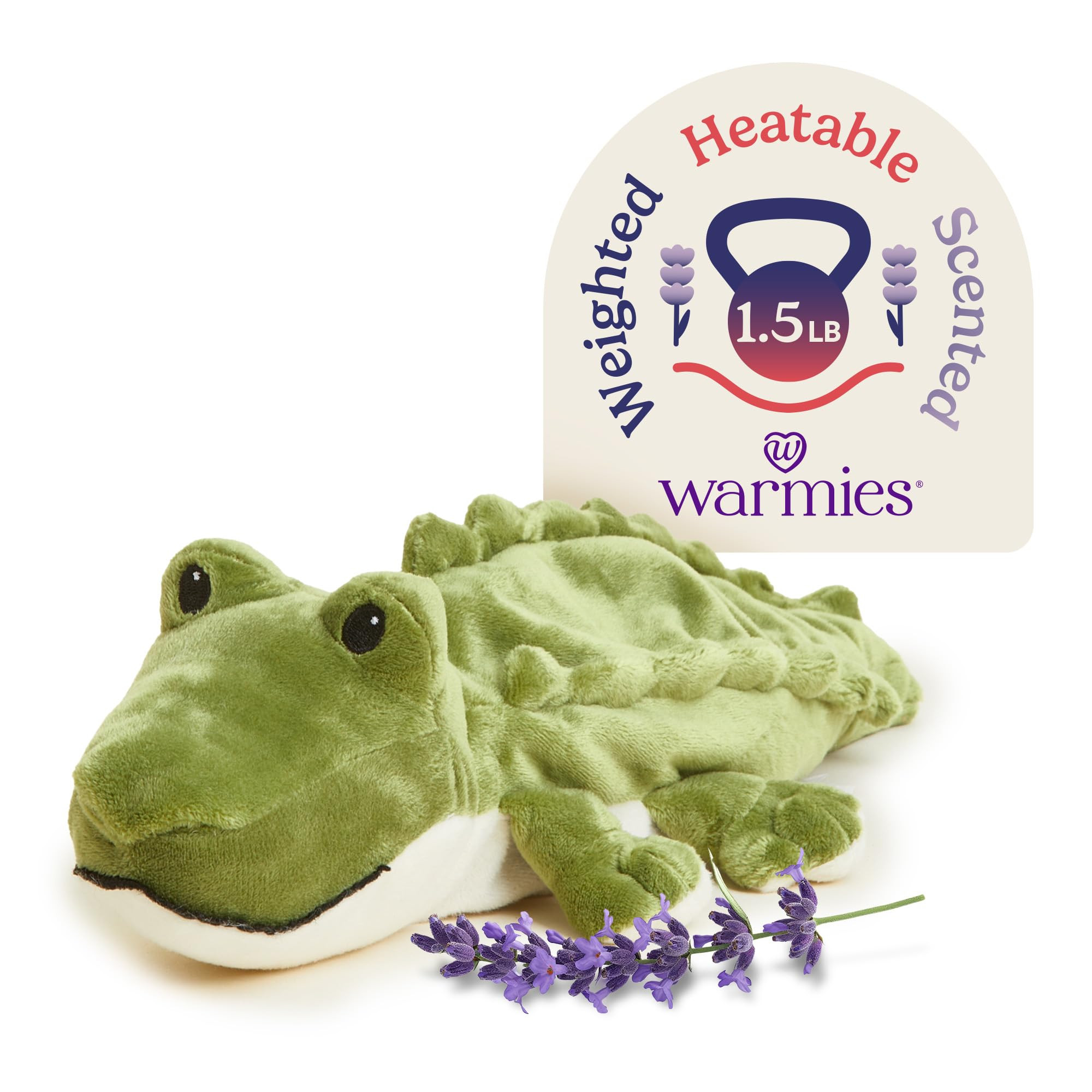 warmies Microwavable & Weighted Stuffed Animals, Alligator - Heated Stuffed Animal Plushie for Wa... | Amazon (US)