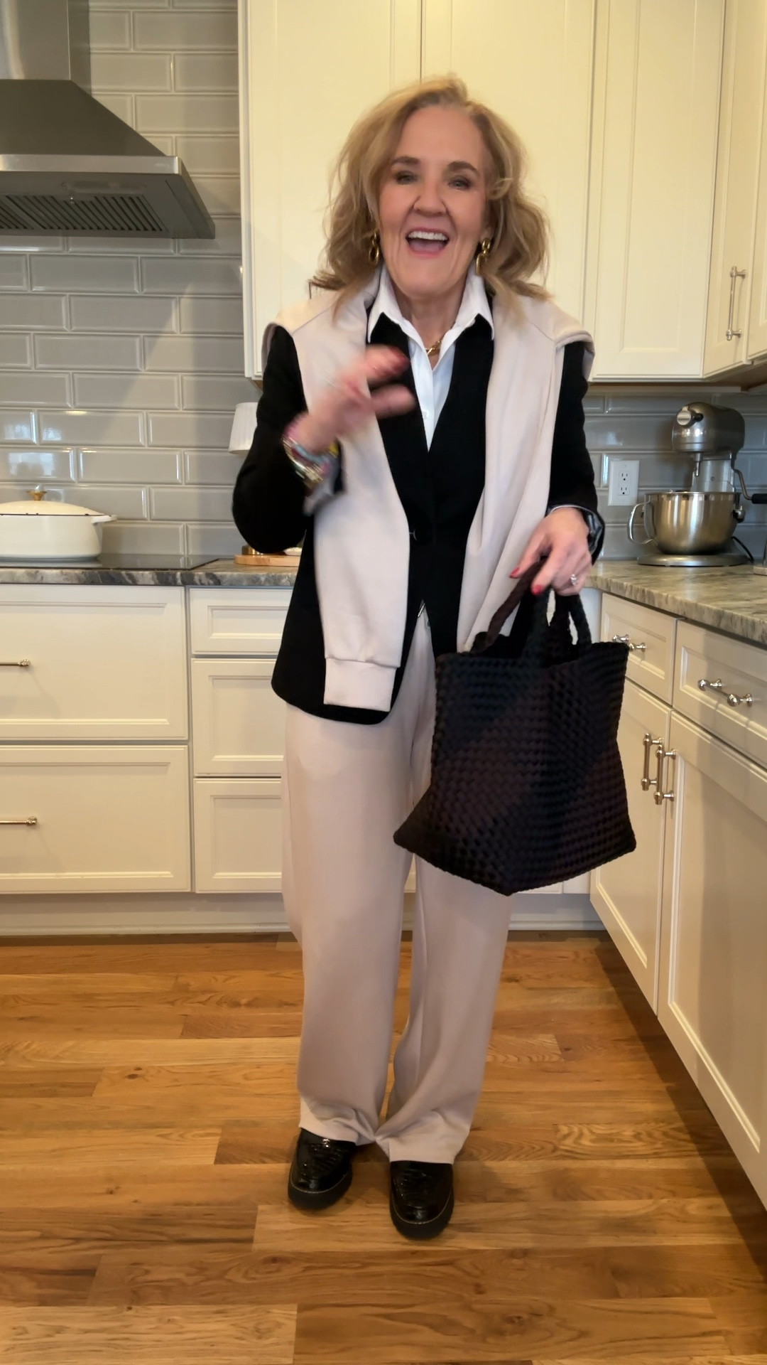 2 piece set from Amazon but make it ready for work. 
Set size medium 
Blazer size medium 10% off code NANETTE10
Blouse is no iron 
20% off Allie Bess code NANETTE20


Travel outfit work travel business casual Chicos no iron blouse tote bag Naghedi tote black blazer 

#LTKFindsUnder100 #LTKOver40 #LTKWorkwear
