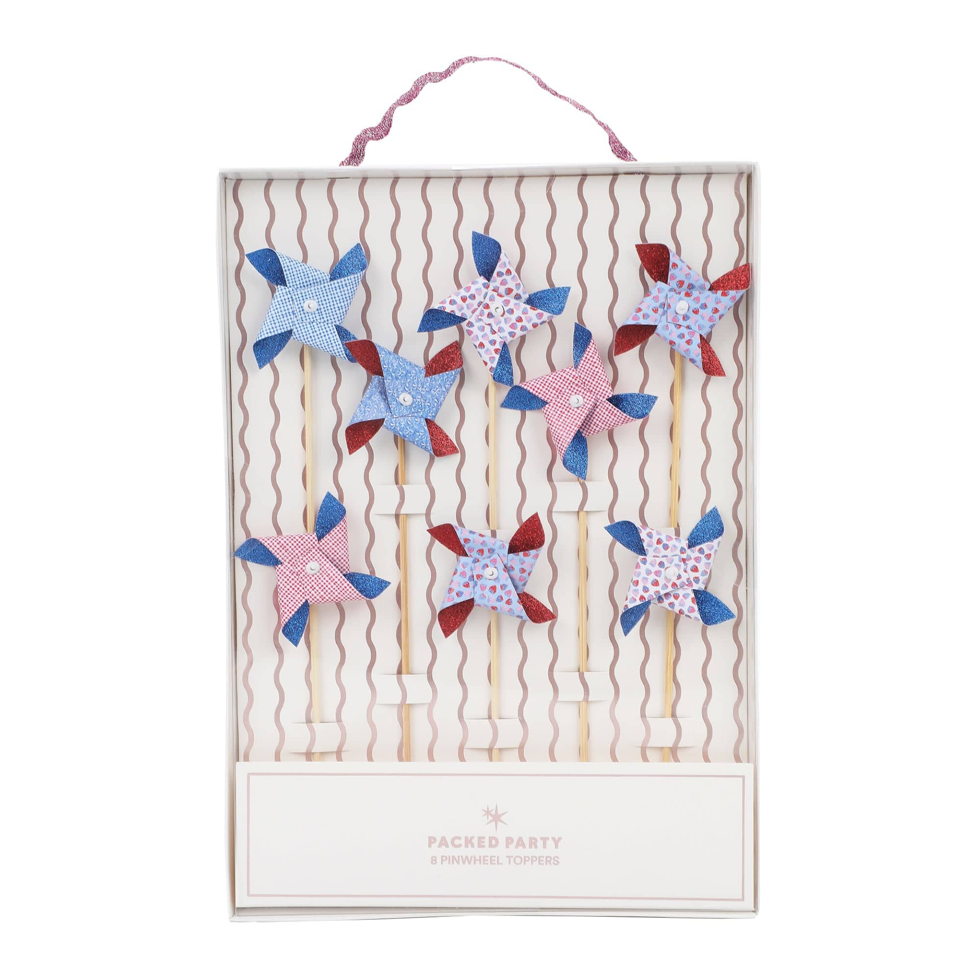 Mini Pinwheel Cake Toppers (8 ct) | Packed Party