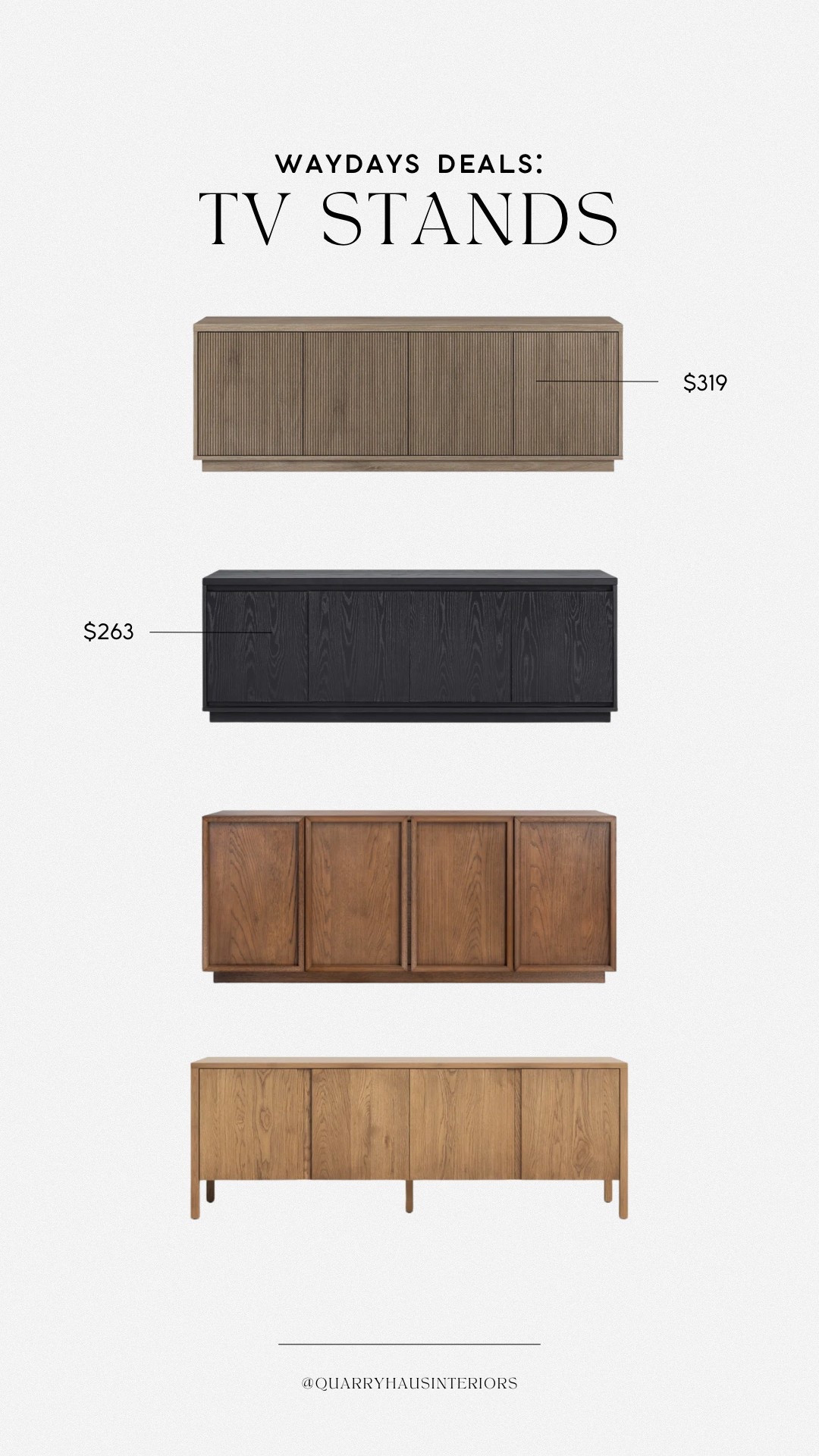 WAYDAY is going on now and ends TOMORROW! Shop my favorite tv stands here on major sale!

Living room family room basement furniture tv stand media cabinet console

#LTKSaleAlert #LTKHome