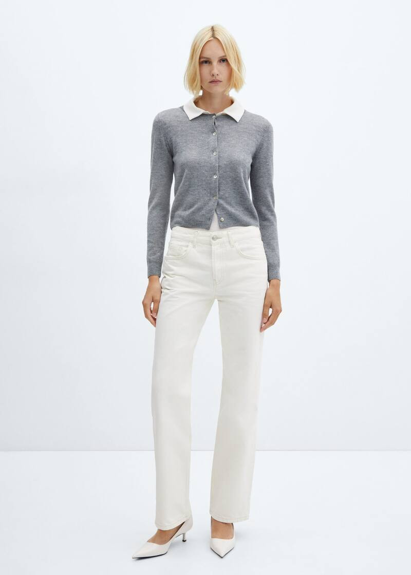 Mid-rise straight jeans -  Women | Mango USA | MANGO (US)