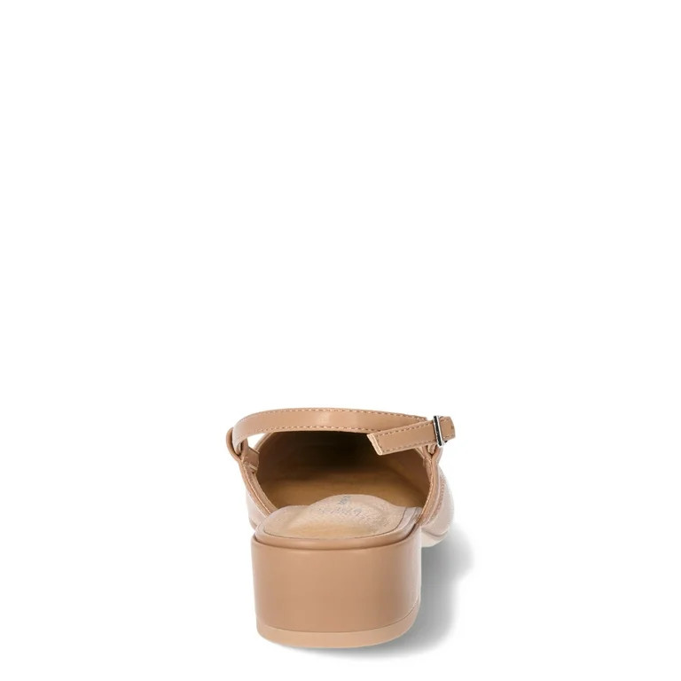 Time and Tru Women's Block Heel Slingbacks | Walmart (US)