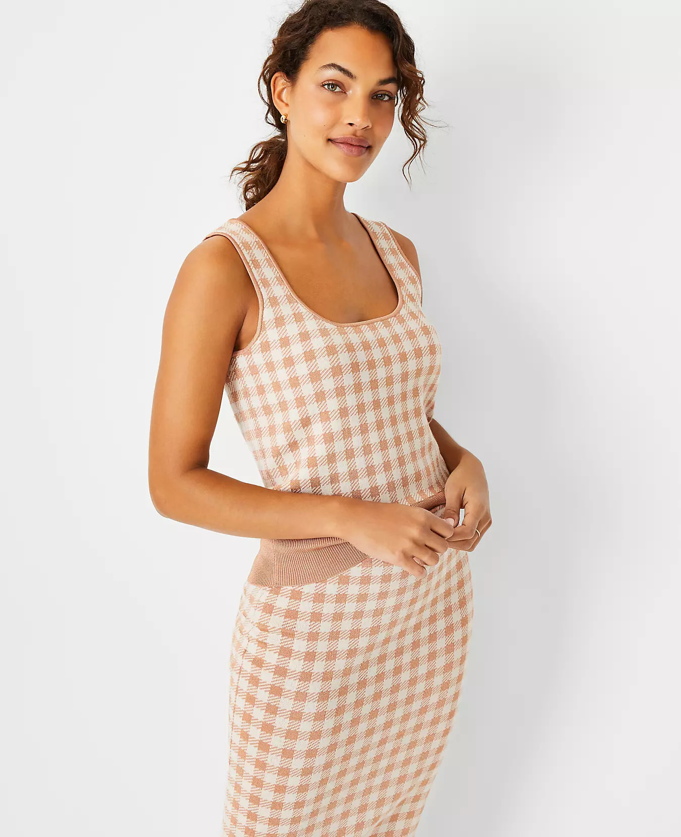 Checked Sweater Shell | Ann Taylor (US)