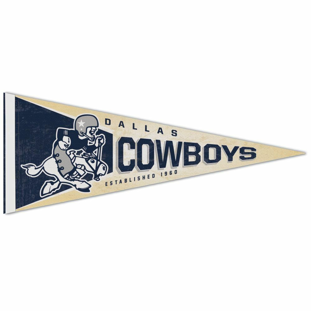 DALLAS COWBOYS CLASSIC LOGO VINTAGE PREMIUM QUALITY PENNANT 12"X30" BANNER | eBay US