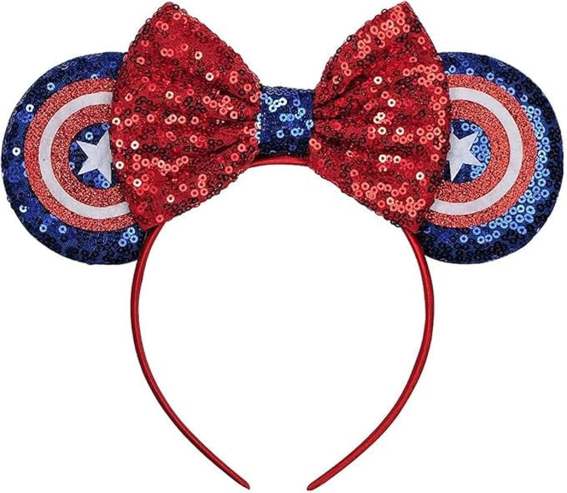 YUNISS Sparkle Mouse Ears Headband for Women & Girls, Lightweight Cartoon Ear Headbands for Hallo... | Amazon (US)