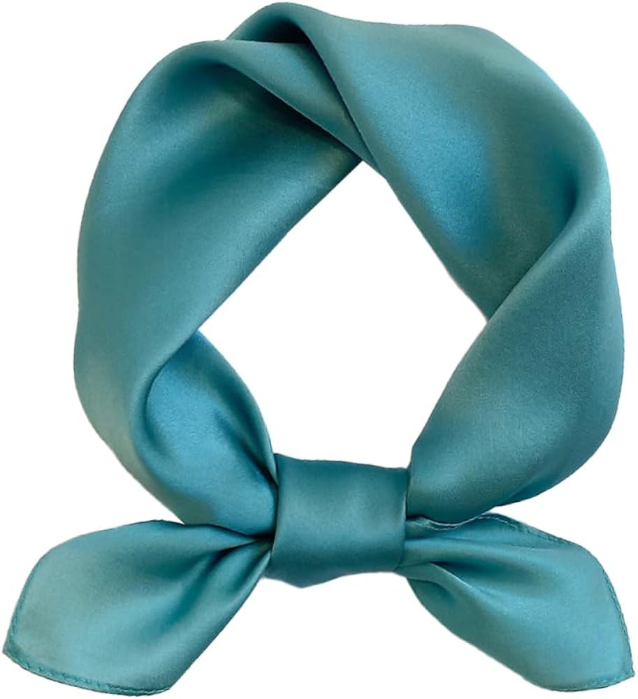 MEISEE Solid Color Mulberry Silk Scarf 20" Square Scarf Neck Scarf Hair Head Breathable Lightweig... | Amazon (US)