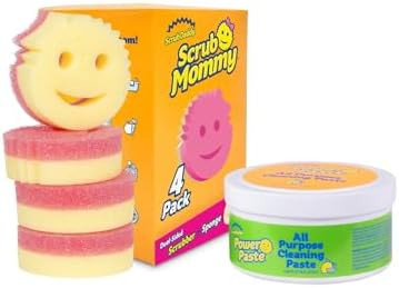 Scrub Daddy Sponges & PowerPaste XL Value Pack - 4 Scrub Mommy Multipurpose Dish Sponges & PowerP... | Amazon (US)