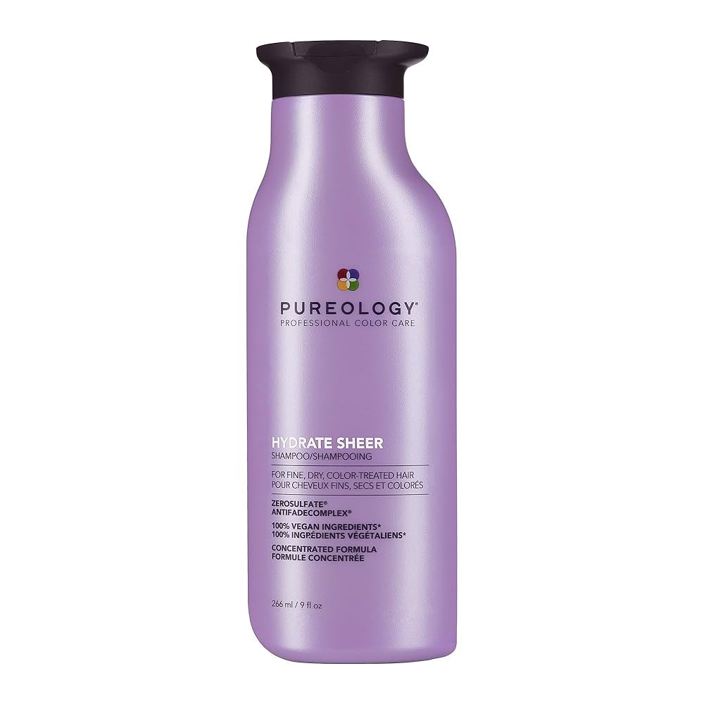 Pureology Hydrate Sheer Shampoo - Lightweight Hydrating Shampoo For Fine or Dry Color-Treated Hai... | Amazon (US)
