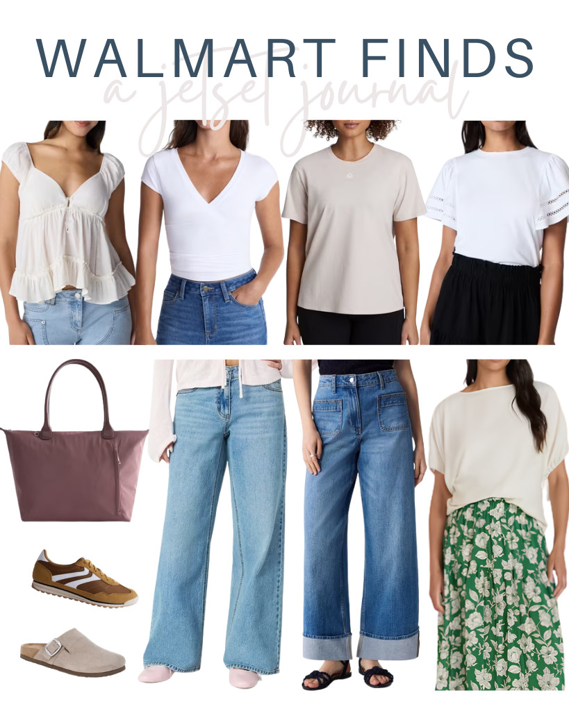 Get ideas on what everyone is grabbing right now in this collection of Walmart Finds! Time and Tru’s trendy tops and buckle clogs, No Boundaries tops, mid-rise baggy jeans, and retro lace-up sneakers, together with Free Assembly high-rise cuffed jeans, are in high demand lately. 

 #LTKSeasonal #LTKSaleAlert #LTKTravel