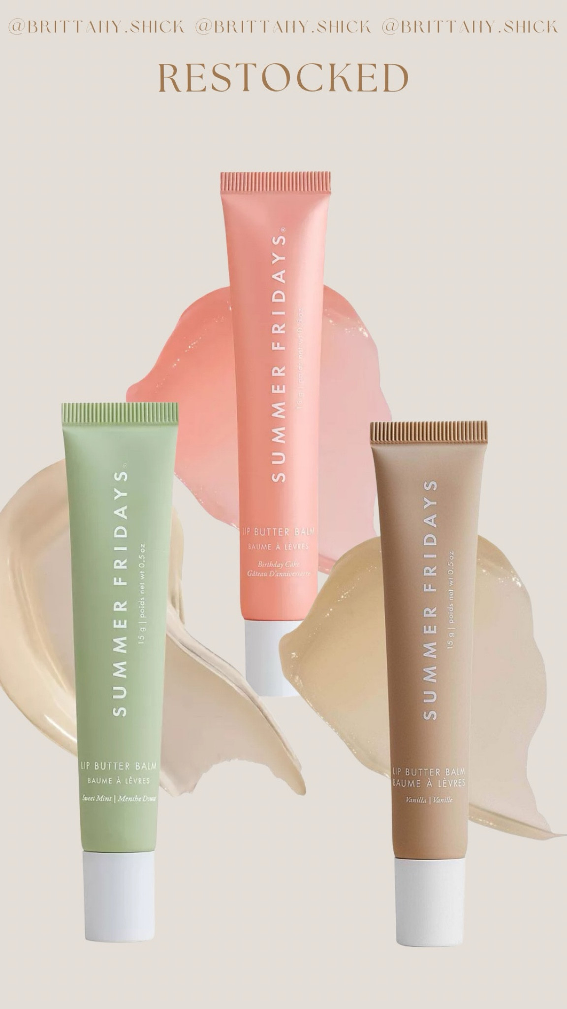Summer Fridays Lip Butter Balm Birthday Cake Restock Clean Beauty Gift 

#LTKfindsunder50 #LTKbeauty #LTKtravel