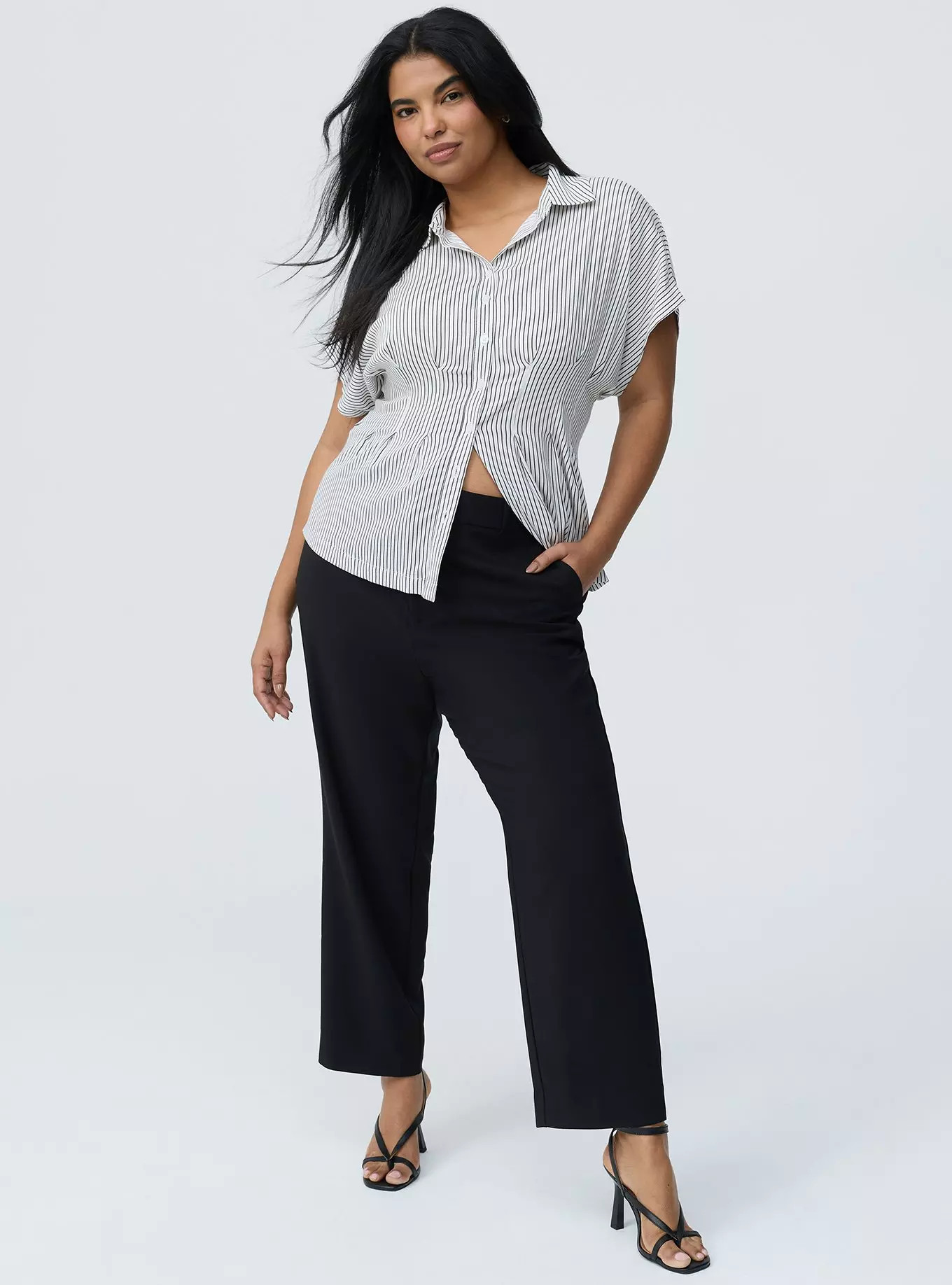 High-Rise Straight Crepe Pant | Torrid (US & Canada)
