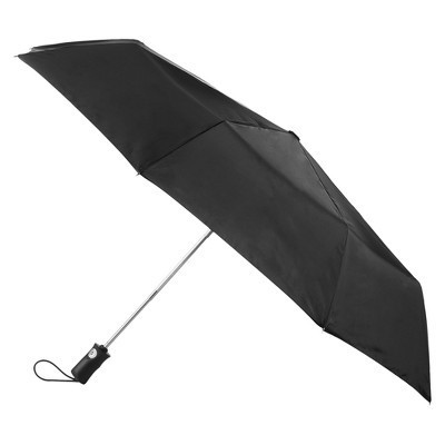 Totes One-Touch Auto Open Close ECO Compact Umbrella - Black | Target