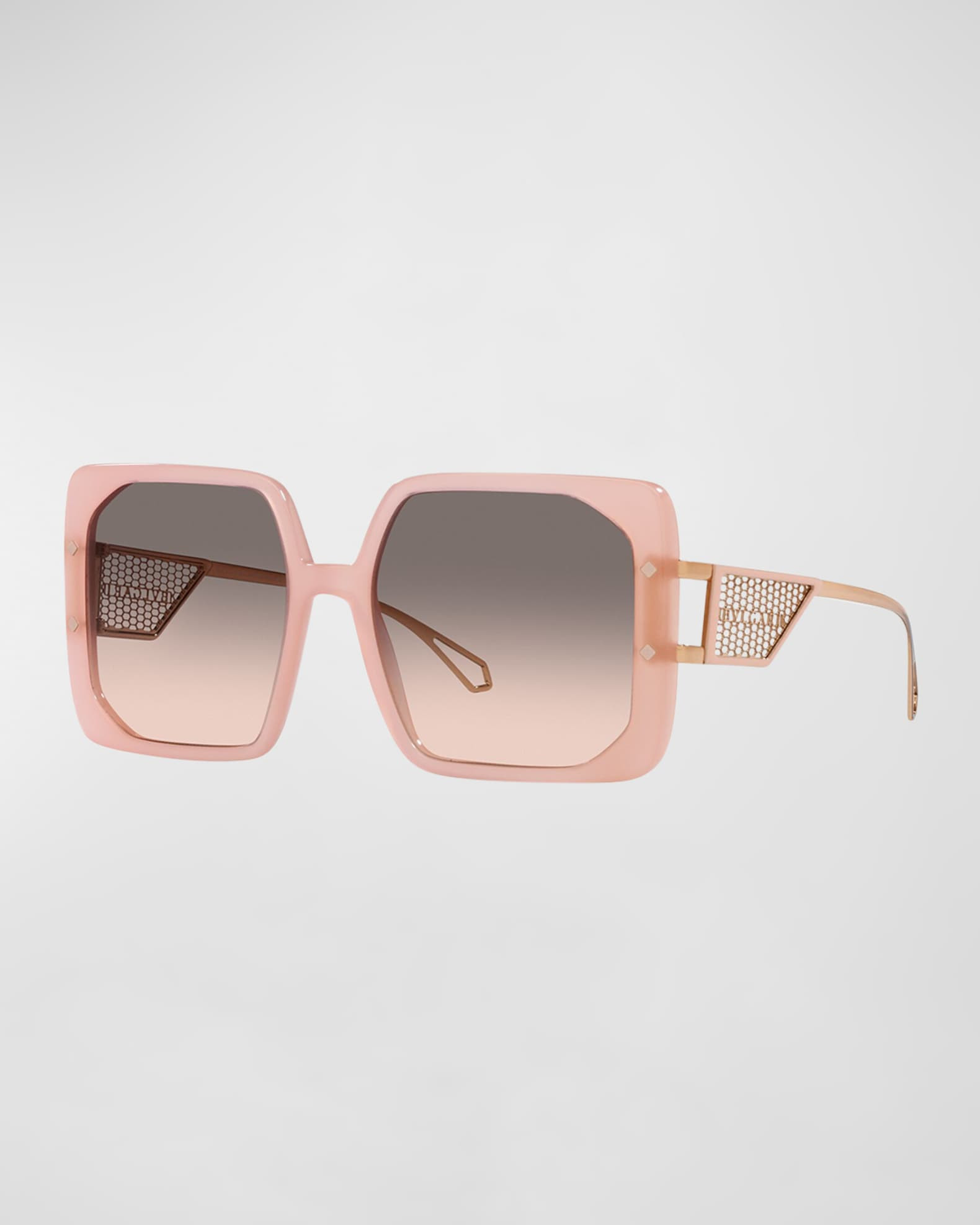 BVLGARI Oversized Gradient Square Acetate Sunglasses | Neiman Marcus
