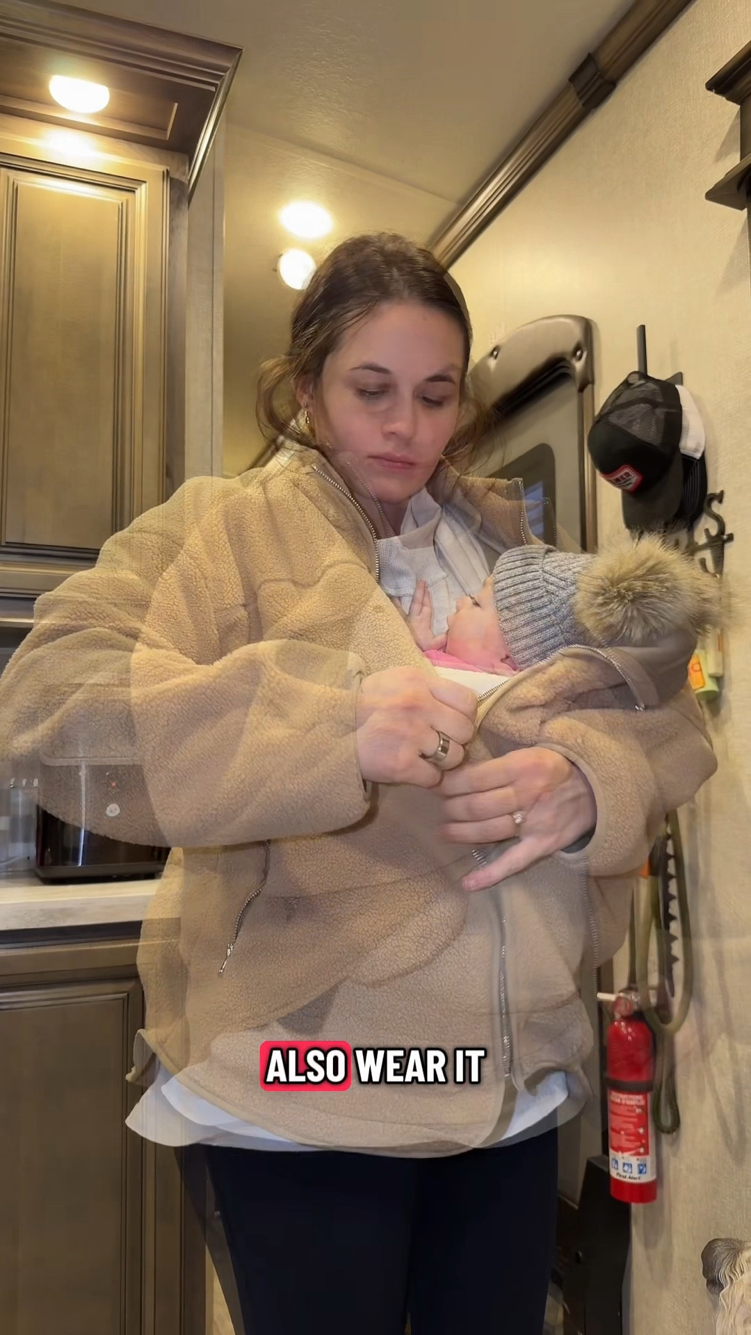 Baby wearing jacket for the win! So comfy and cozy and perfect for these chilly mornings! 

I am wearing size XL for oversized fit! 

#LTKBaby #LTKGiftGuide #LTKmomlife