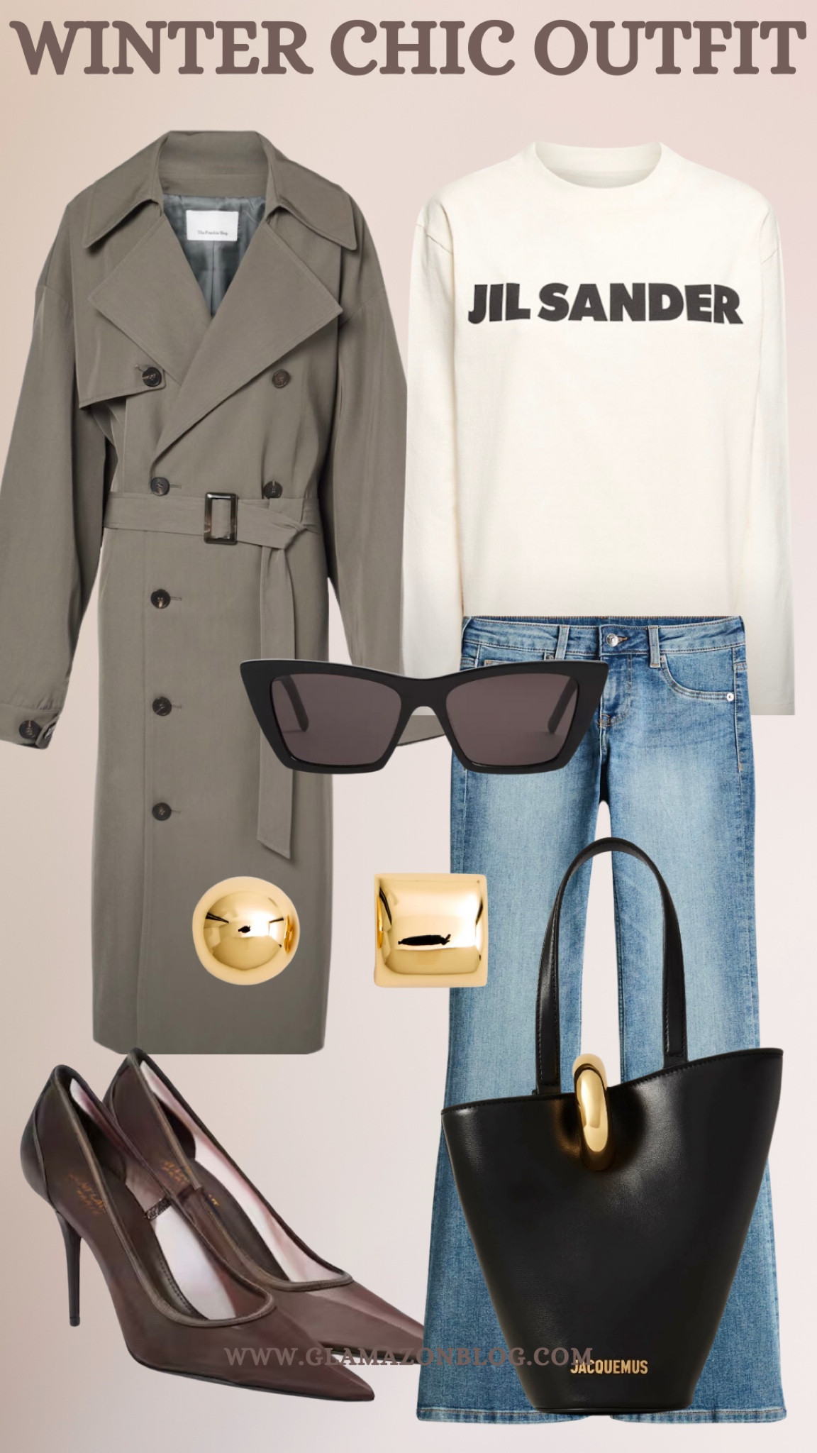 Frankie shop trench, ysl shoes, Norma pumps, flared jeans, Jil sander sweatshirt, chic winter outfit, spring outfit 

#LTKdatenight #LTKuk #LTKeurope