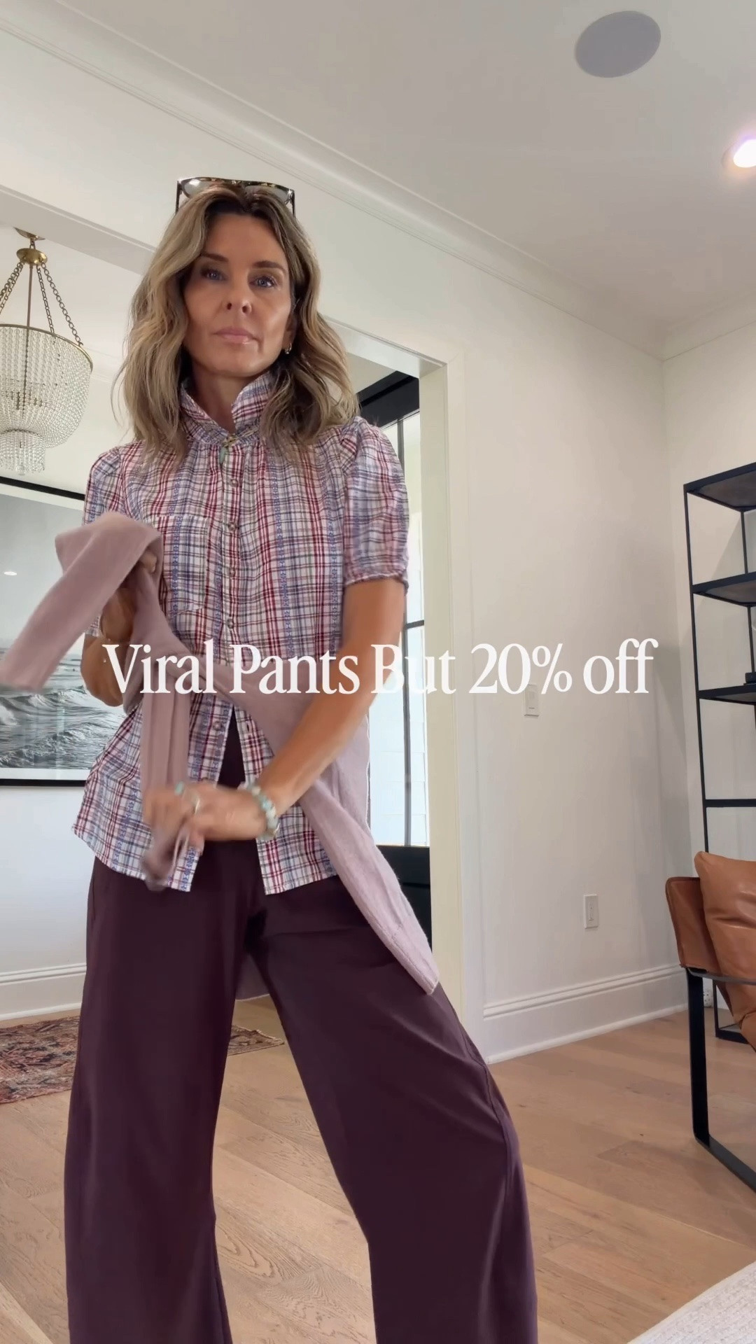 Viral pants worth every penny are 20% off! I’m 5’6”, wearing a 2 
-Hair/body scent smells incredible