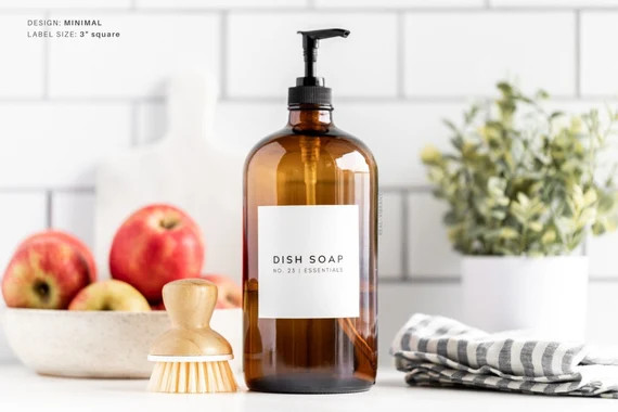 Kitchen Labels minimal Design  Water Resistant  Custom | Etsy | Etsy (US)