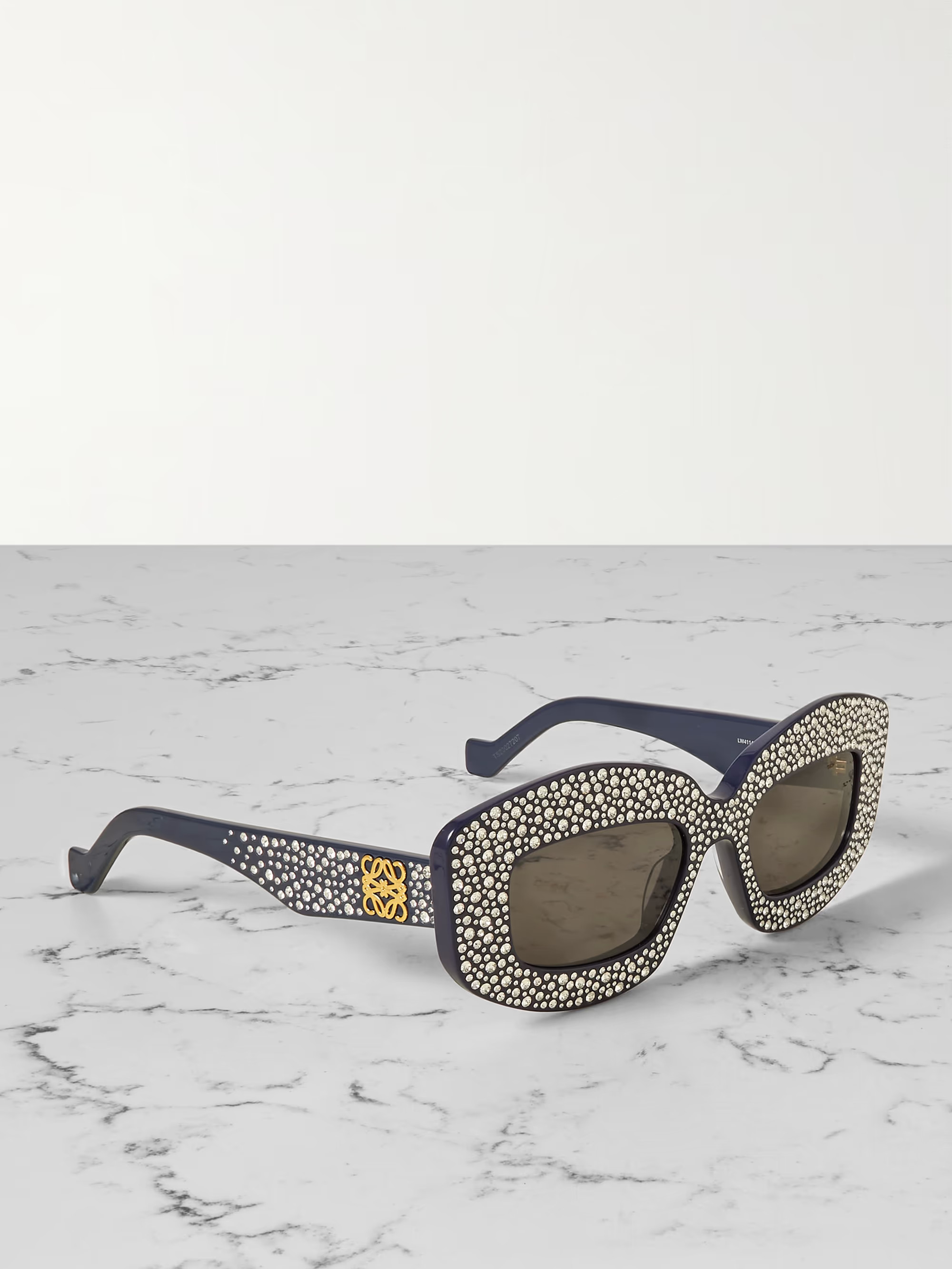 Oversized square-frame crystal-embellished acetate sunglasses | NET-A-PORTER (UK & EU)