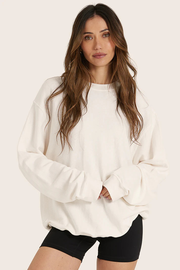 LIGHTWEIGHT SWEATS CLASSIC CREWNECK - BLANC | SET Active