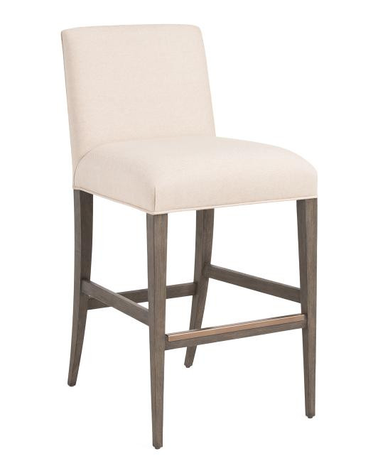 20.5x36 Upholstered Madox Artistica Low Back Bar Stool | TJ Maxx