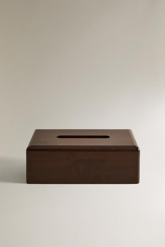 WOODEN TISSUE BOX | Zara US