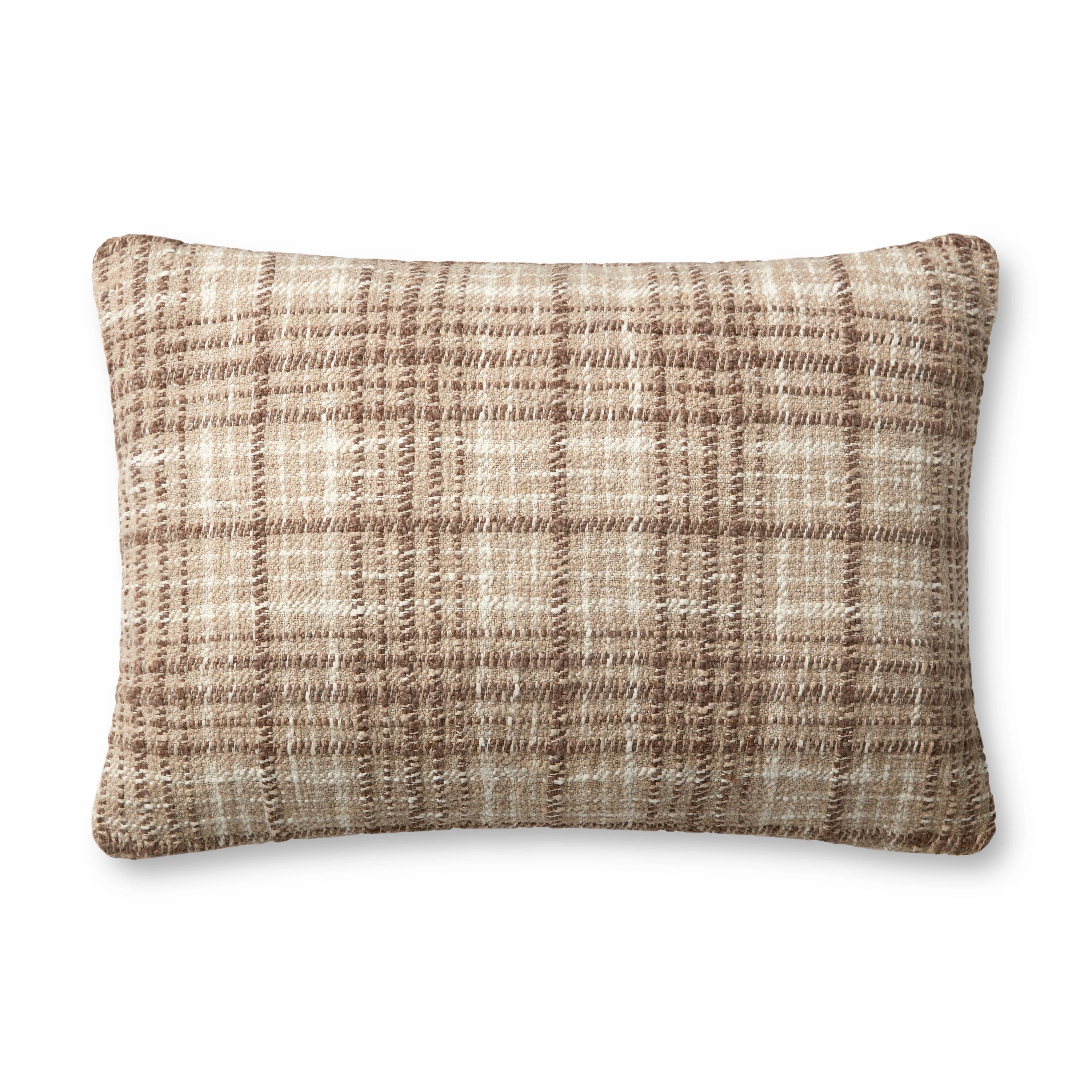 Chris Loves Julia x Loloi Beau Brown / Ivory 16'' x 26'' Decorative Pillow | Walmart (US)