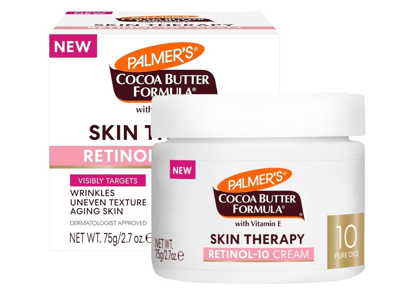 Palmer's Cocoa Butter Formula Face Cream, Skin Therapy Retinol-10 Moisturizer, 2.7 Oz, Vitamin E & Hyaluronic Acid, Helps Reduce Fine Lines & Uneven Skin Tone, 48Hr Moisture, Dermatologist Approved

#LTKselfcare #LTKOver40 #LTKBeauty