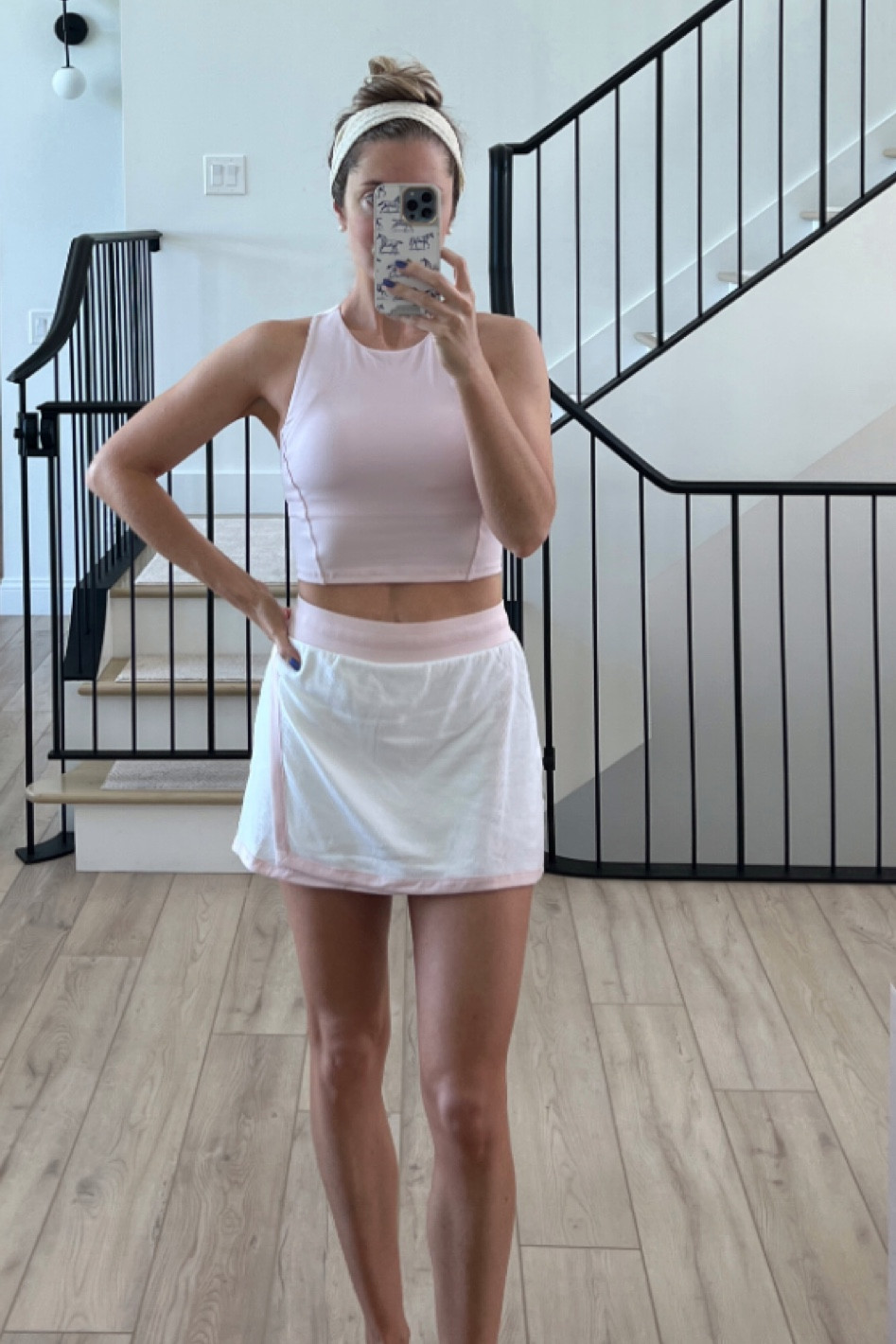 new golf/tennis ‘fit! all of these pieces are on sale - the skort is made with the softest, most buttery material and the sports bra is perfect for high impact workouts! 

#LTKsalealert #LTKfitness #LTKActive