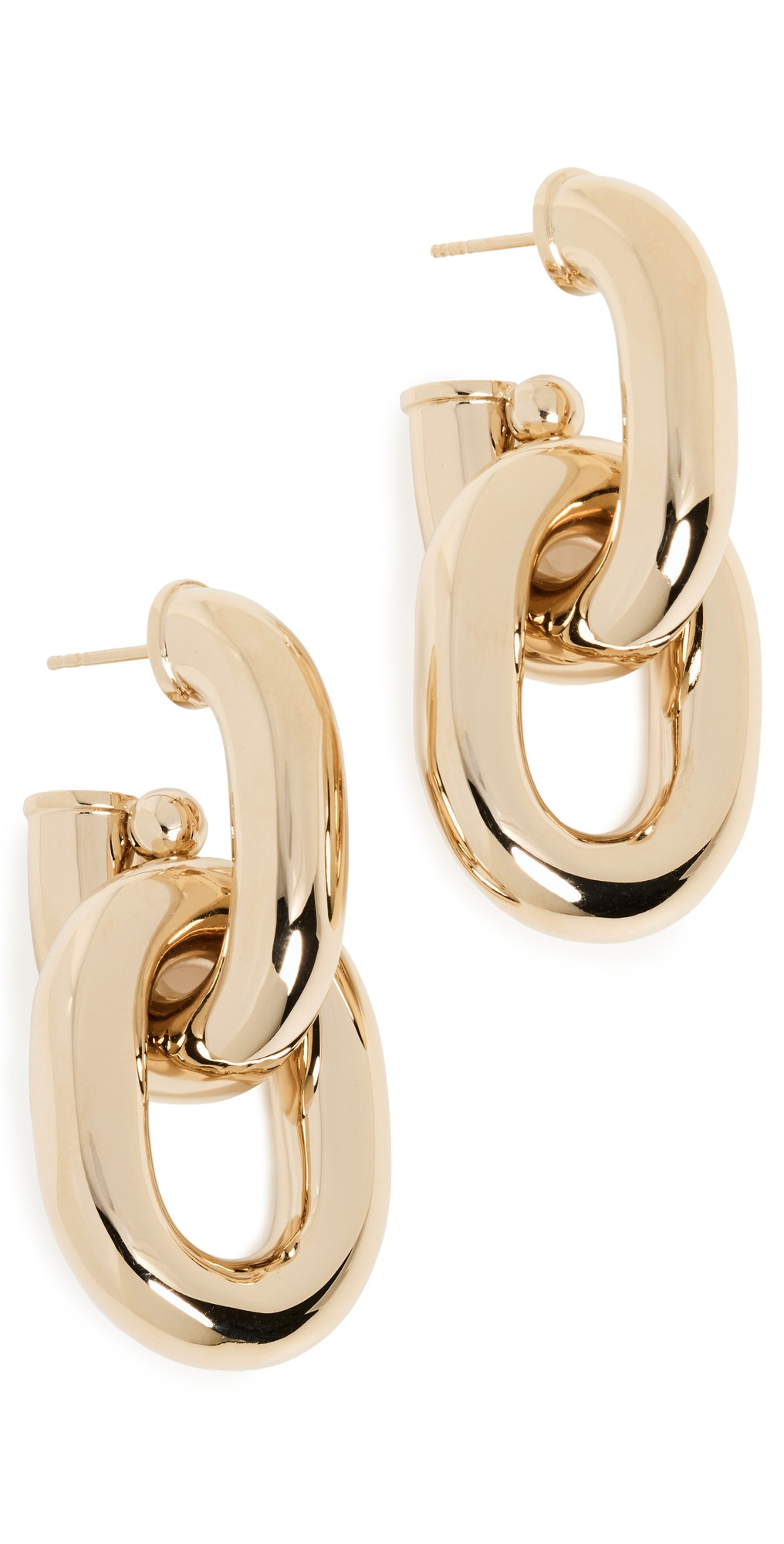 rabanne XL Link Hoops P710 Gold One Size | Shopbop