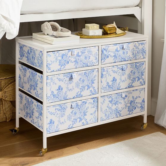 LoveShackFancy 6-Drawer Rolling Storage Organizer (31.75"x24.25") | Pottery Barn Teen