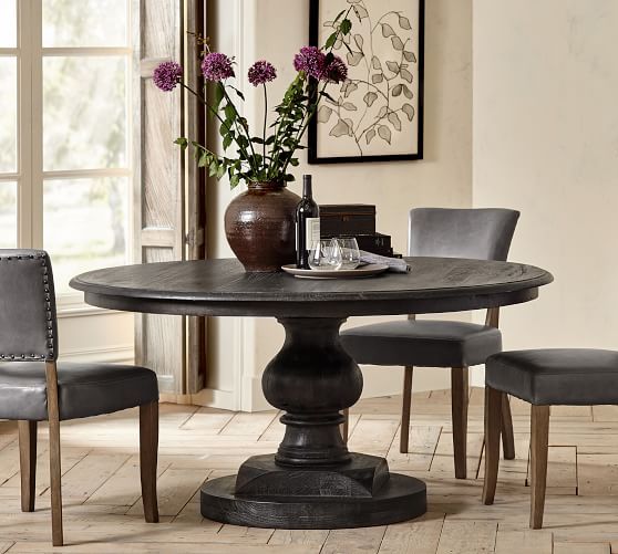 Nolan Round Pedestal Dining Table (60") | Pottery Barn (US)