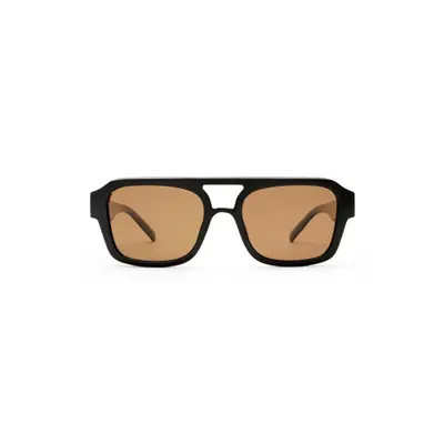 Le Specs Subzero 54mm Polarized Aviator Sunglasses in Black /Brown Mono Polarized at Nordstrom | Nordstrom