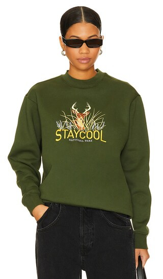 National Park Sweatshirt in Olive | Revolve Clothing (Global)