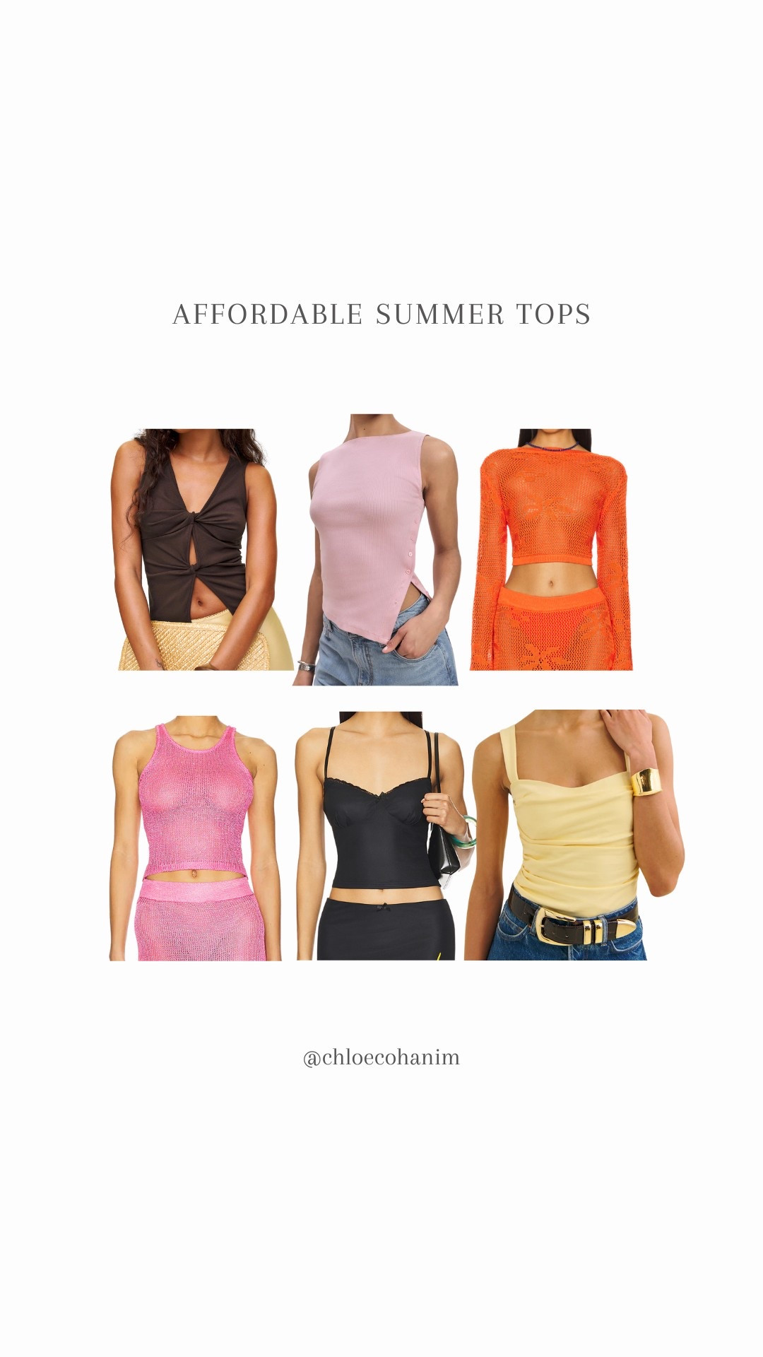 affordable summer tops, trendy summer tops 2025, cute budget friendly tops, colorful going out tops, summer basics for women, crochet crop tops, tank tops for summer, best tops under $100, stylish summer outfit ideas, casual cute summer tops

#LTKSeasonal #LTKFindsUnder100