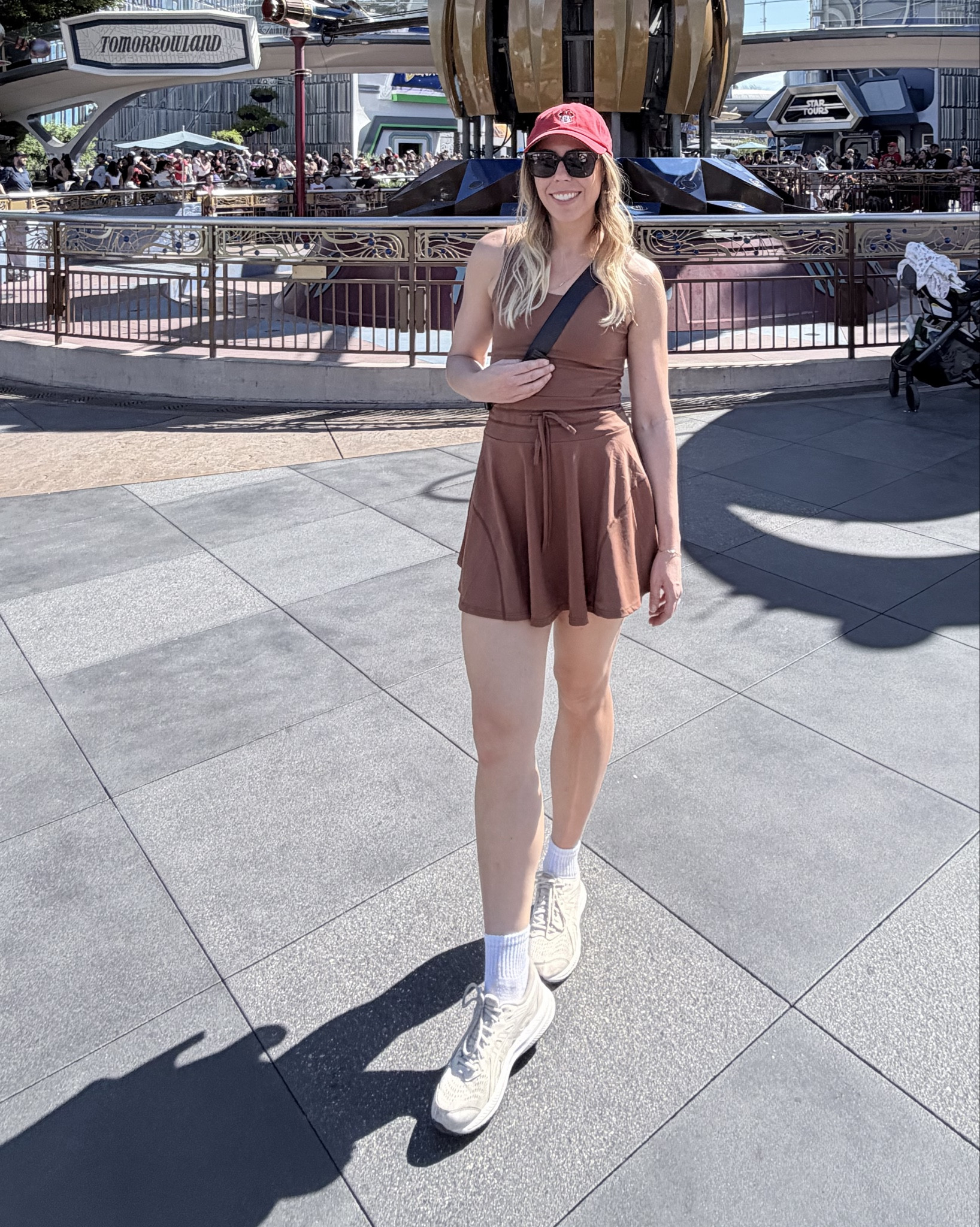 What I wore to Disneyland on a HOT day: Built in shorts ftw. Comfortable running shoes because you’re basically running an all day marathon. And Disney x GAP hat and Lululemon side bag to top it off. 

#LTKdayinmylife #LTKmomlife #LTKootd