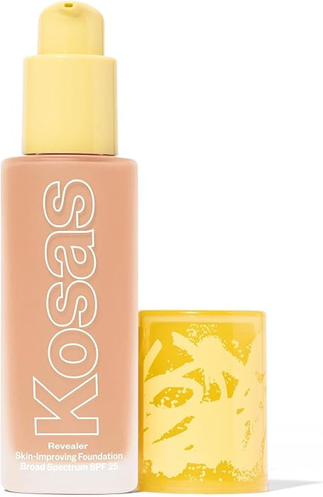 Kosas Revealer Liquid Foundation SPF 25 \u2013 Medium Buildable Coverage, Hydrating Natural Glow ... | Amazon (US)