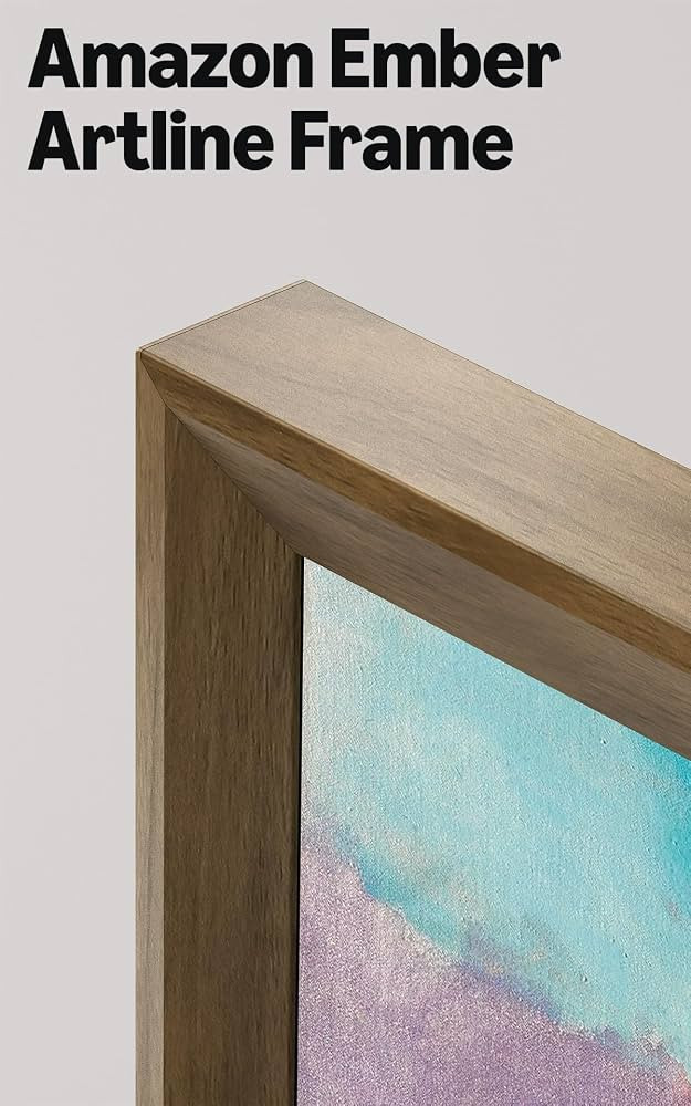 Amazon Ember Artline Teak Frame for 55\u201c art TV | Amazon (US)