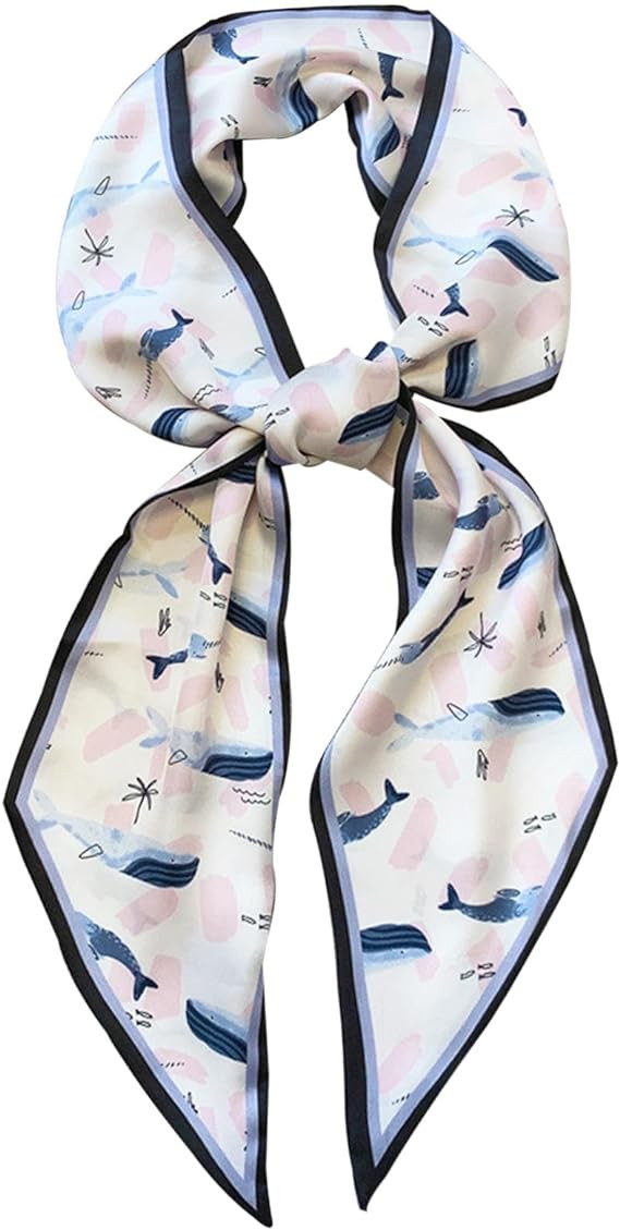 Head Scarf Hair Neck Scarves For Women Purse Bag Scarfs For Handbags Silky Long Thin Satin Headsc... | Amazon (US)