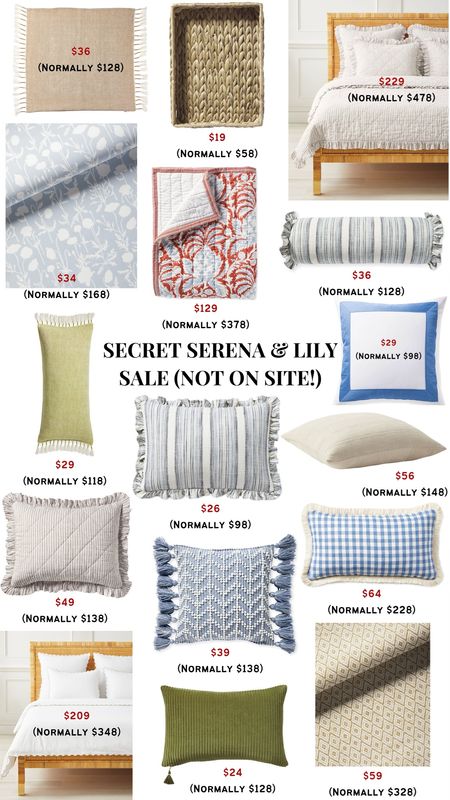Secret Serena and Lily sale 🙊 these prices are insane!! 

#LTKsalealert #LTKhome