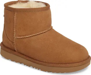 Kids' Classic Mini II Water Resistant Genuine Shearling Boot | Nordstrom