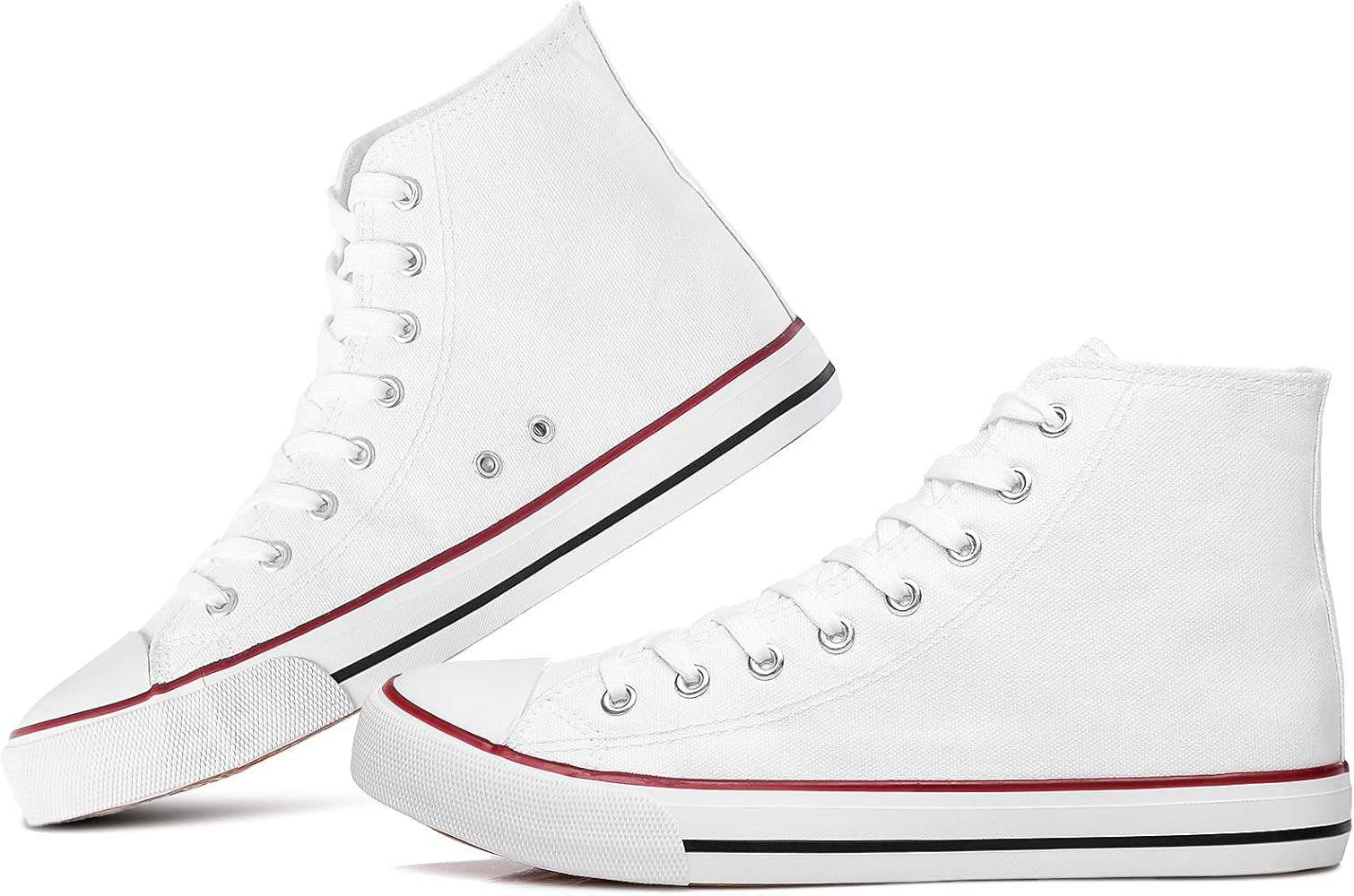 Women's High Top Canvas Shoes Fashion Sneakers Casual Shoes for Walking | Amazon (US)