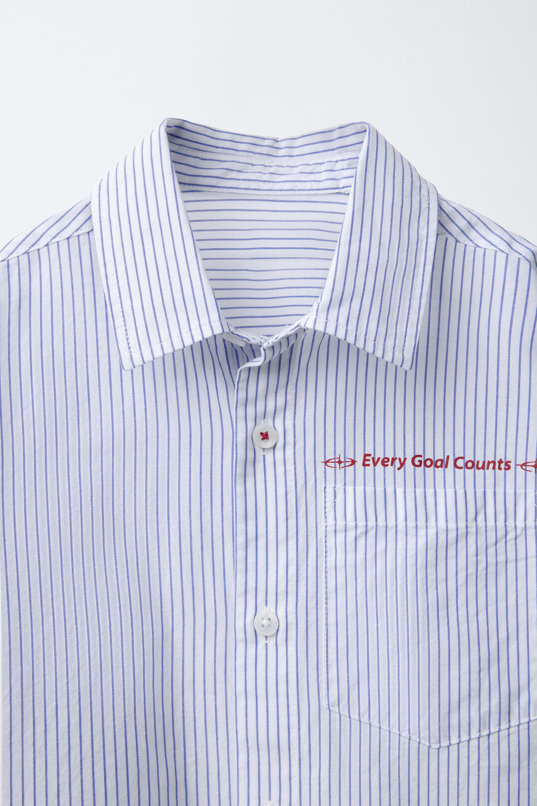 STRIPED TEXT SHIRT | Zara US