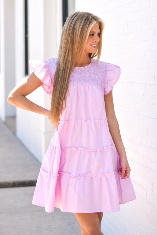 The Leighton Dress - Pink | The Impeccable Pig