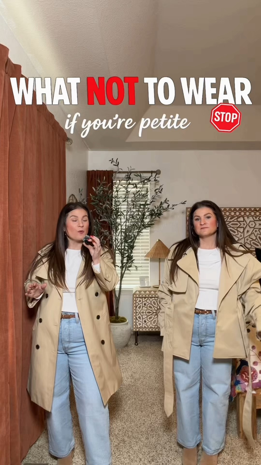 Timeless trench vs not so timeless 😆

#LTKootd #LTKmomlife #LTKPetite