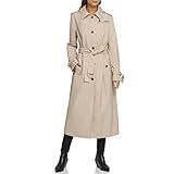DKNY Women's Belted Trench Coat, Chino Beige Maxi, Small | Amazon (US)