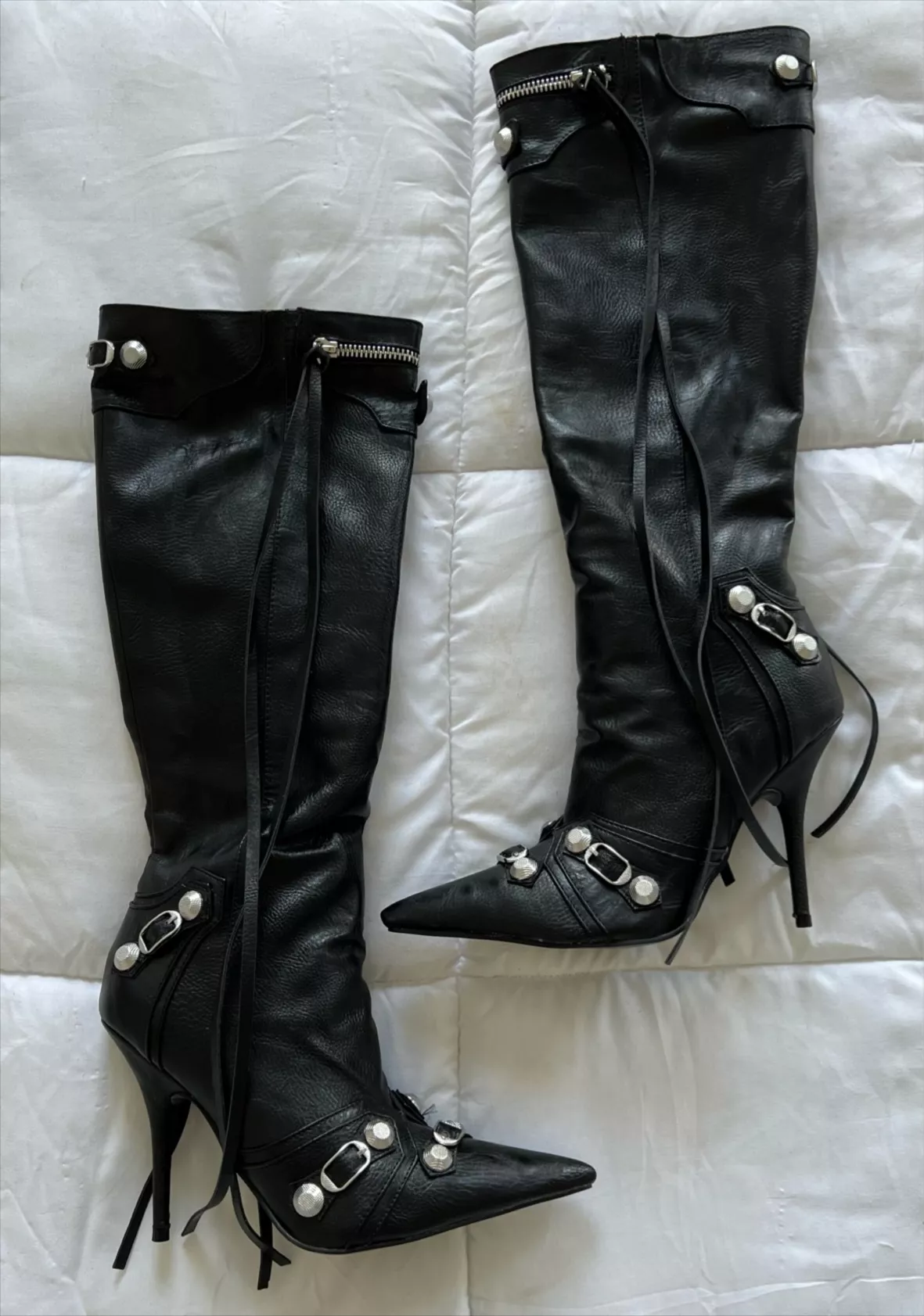 Well Heeled Block Heel Knee Tall Boots Black Leather Style  #tallblackwardrobe