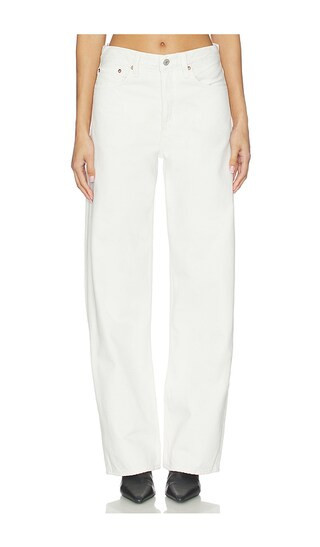AGOLDE Arc Loose Wide Crop Jeans in White. - size 29 | Revolve Clothing (Global)