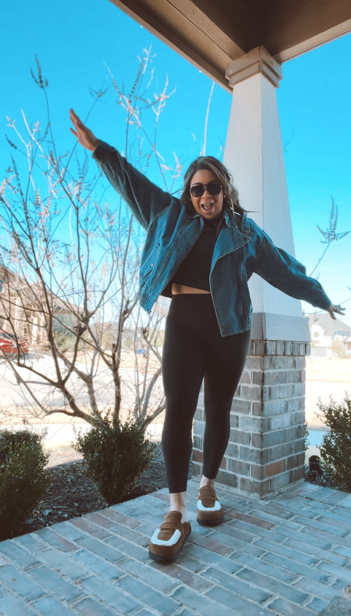 Comfiest shoes + this Jean jacket sign me up!