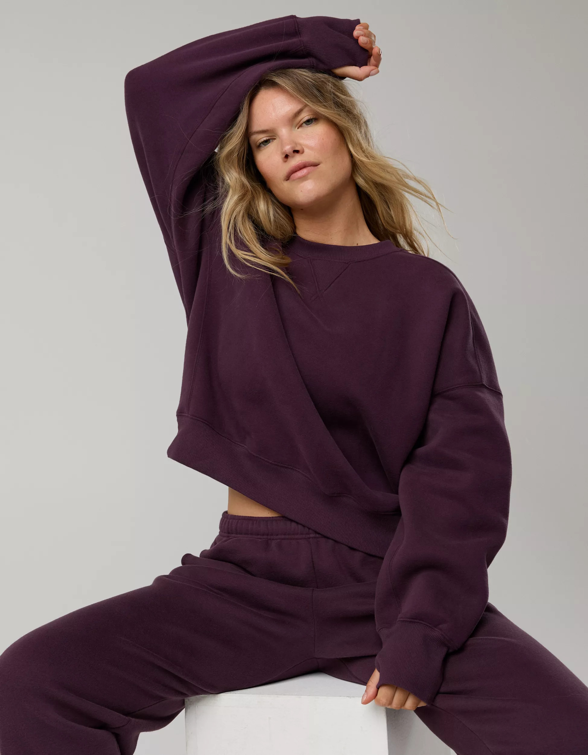 OFFLINE By Aerie Cloud Fleece Classic Crewneck | American Eagle Outfitters (US & CA)